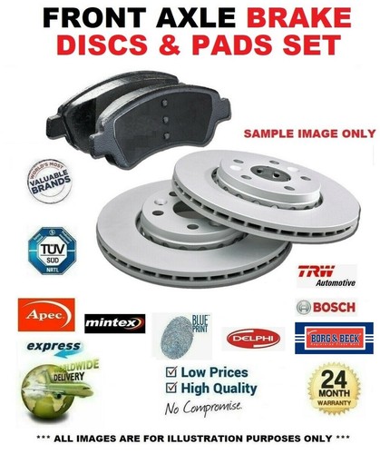 Front axle brake discs and - front,