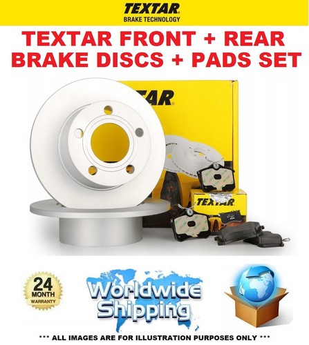 Textar front rear discs - front,