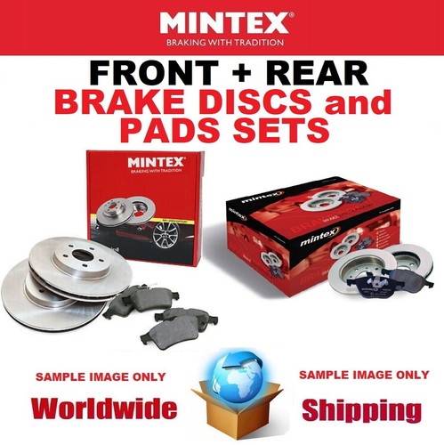 Mintex front rear discs - mintex, +